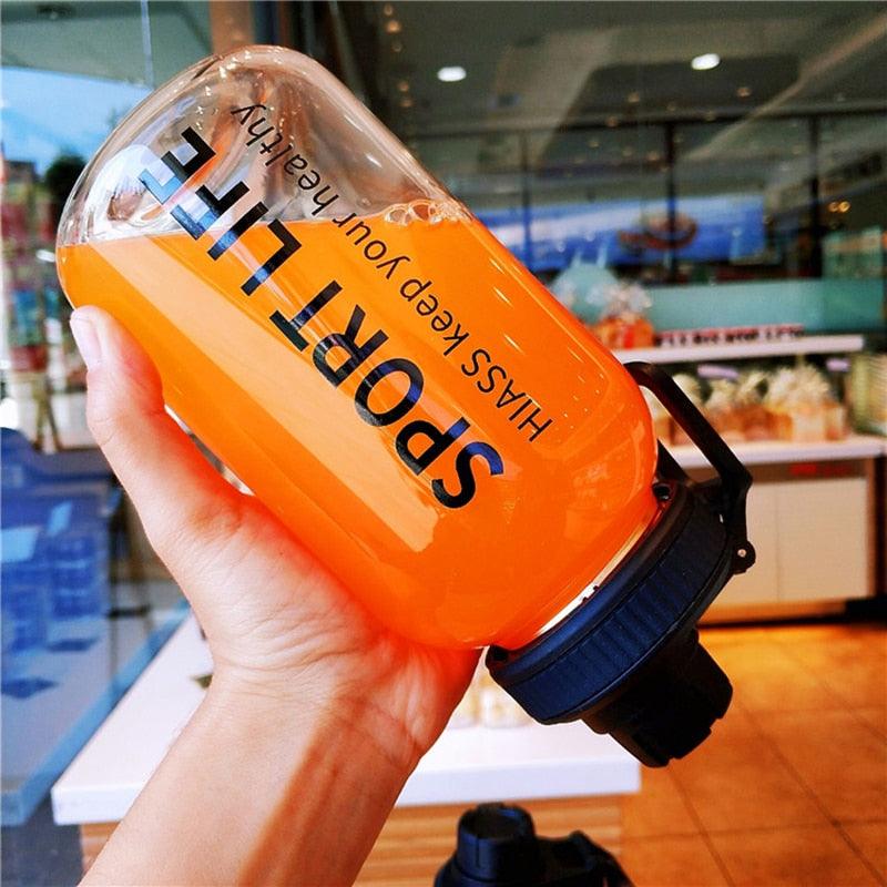 Glass Water Bottle/Drink Bottles For Outdoors/Portable Drinkware /Eco-friendly Wide Mouth