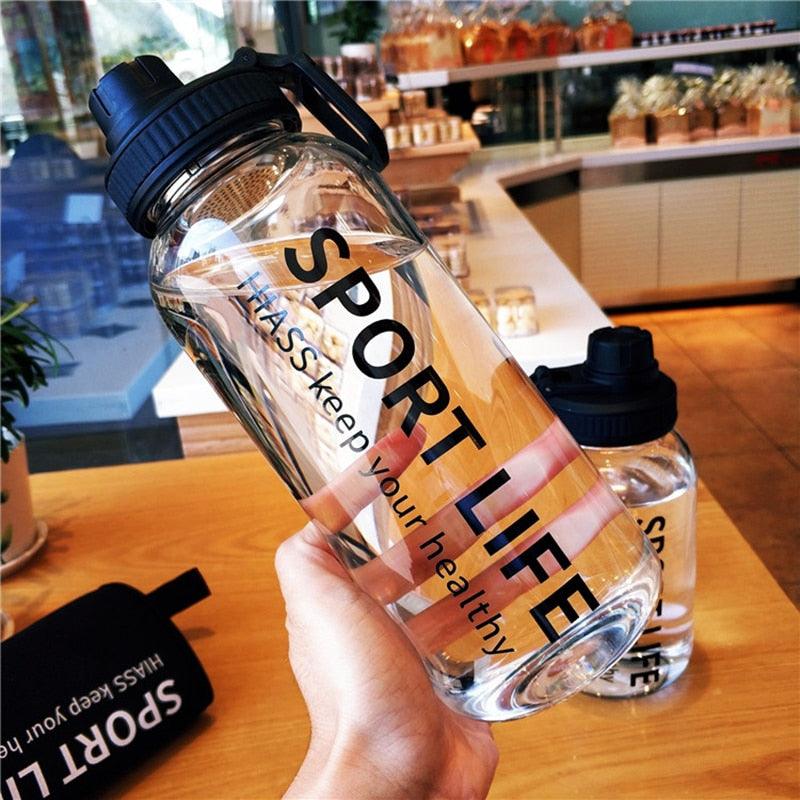 Glass Water Bottle/Drink Bottles For Outdoors/Portable Drinkware /Eco-friendly Wide Mouth