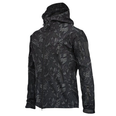 Men's Jacket Waterproof Fleece Camouflage Soft Shell Clothing Tactical Outdoor