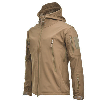 Men's Jacket Waterproof Fleece Camouflage Soft Shell Clothing Tactical Outdoor