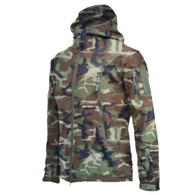Men's Jacket Waterproof Fleece Camouflage Soft Shell Clothing Tactical Outdoor