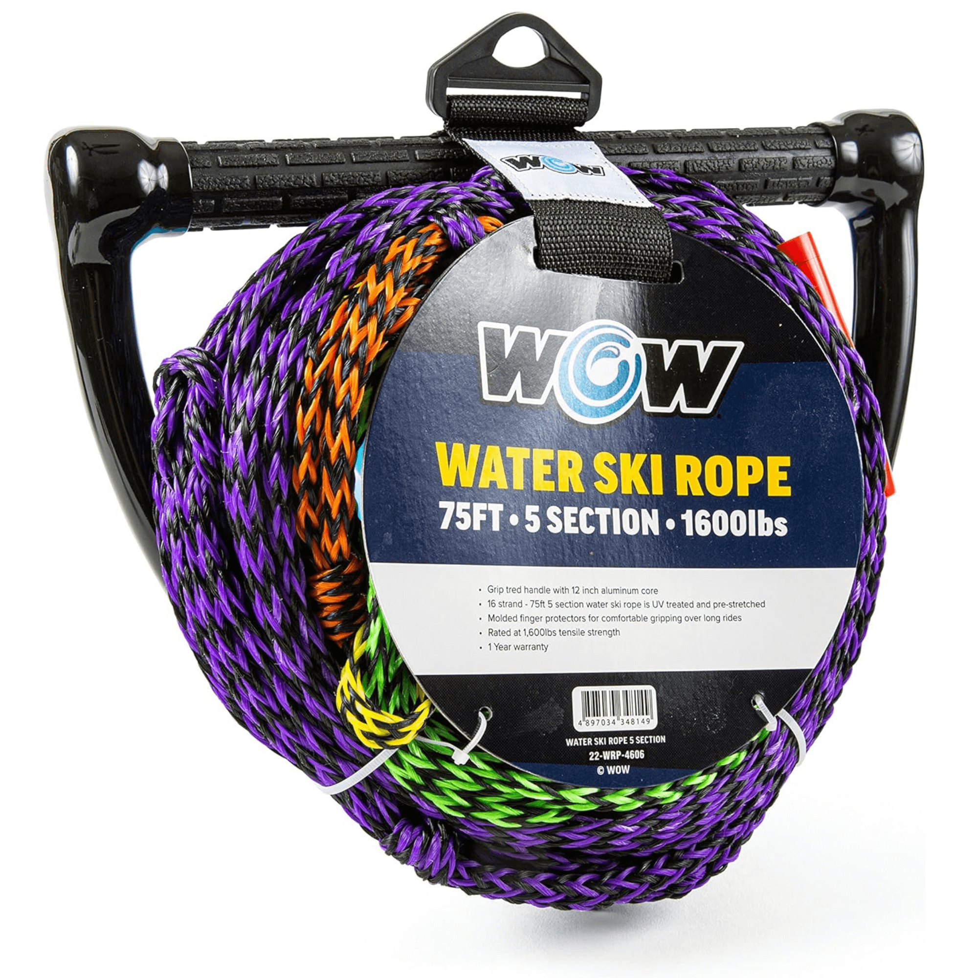Watersports 75ft 5-Section Pre-Stretched Water Ski Rope