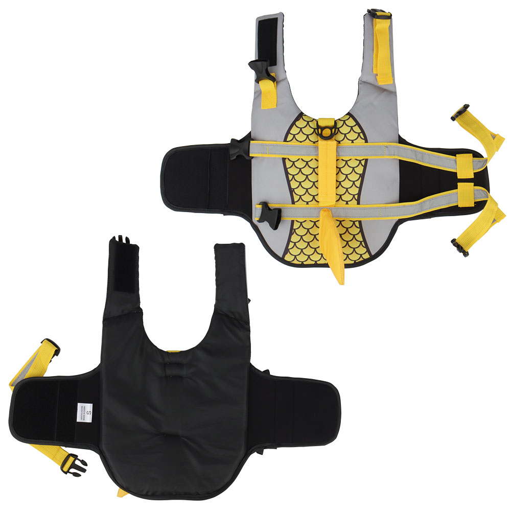 Swim Pet Dog Life Jacket Vest Clothes Life Vest Collar Harness