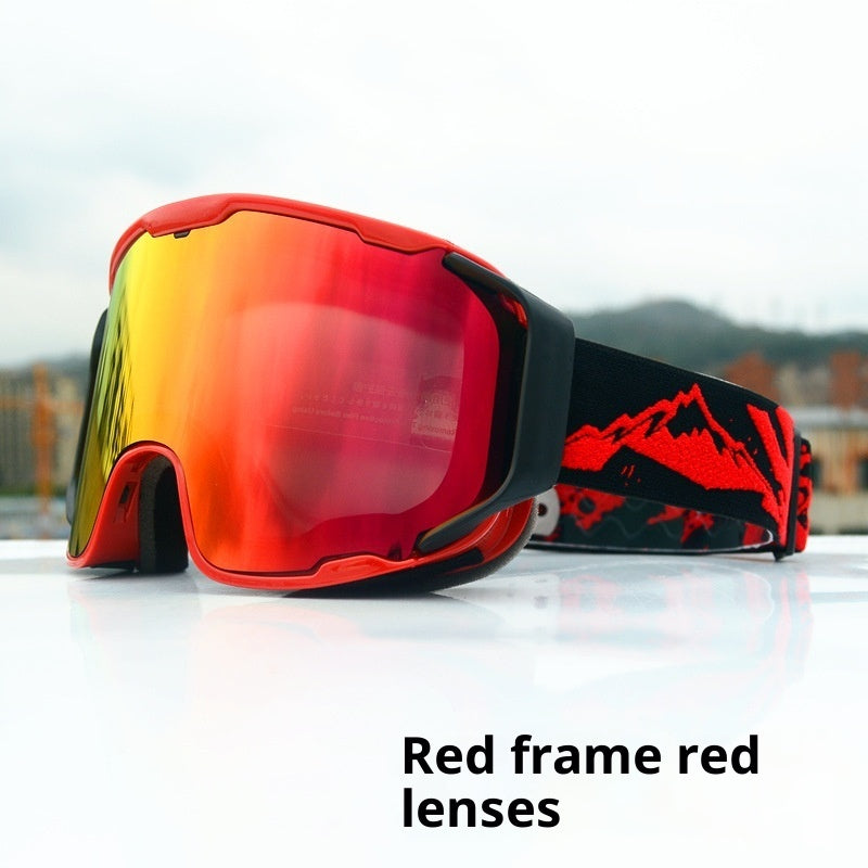 Ski Goggles Double-layer Anti-fog Full Real Film Ski Goggles