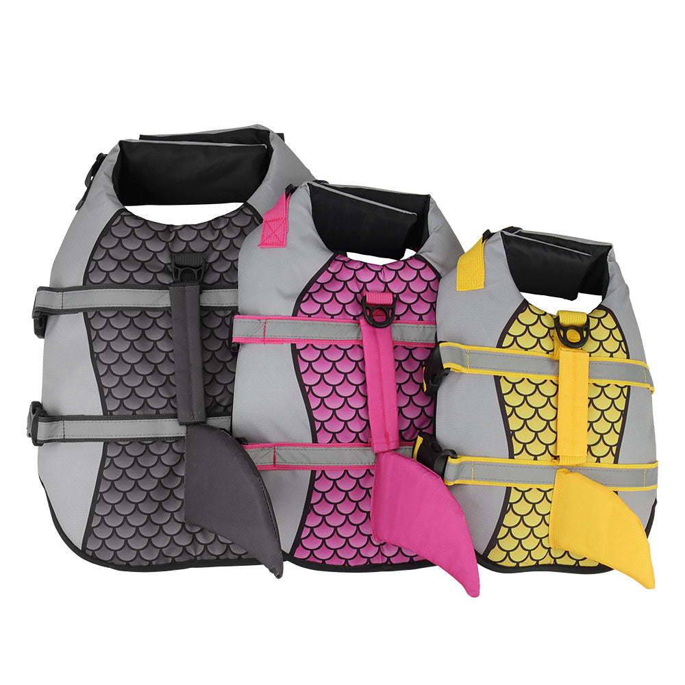 Swim Pet Dog Life Jacket Vest Clothes Life Vest Collar Harness