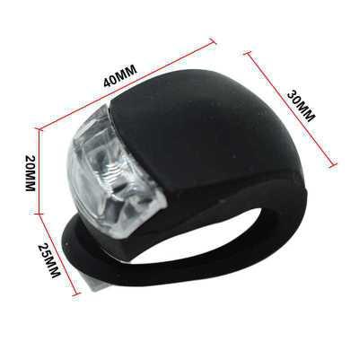 Lightweight Mini LED Silicone Bicycle Front/Rear Waterproof