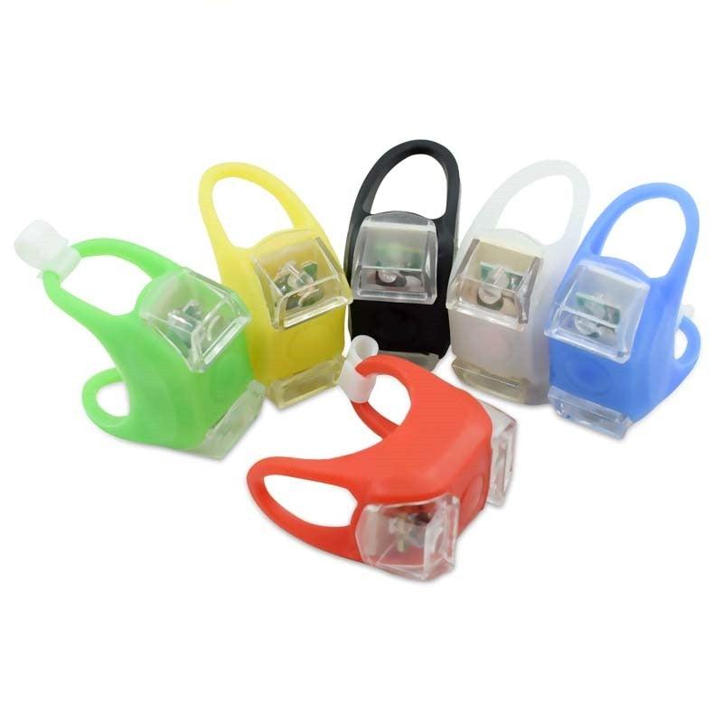 Lightweight Mini LED Silicone Bicycle Front/Rear Waterproof