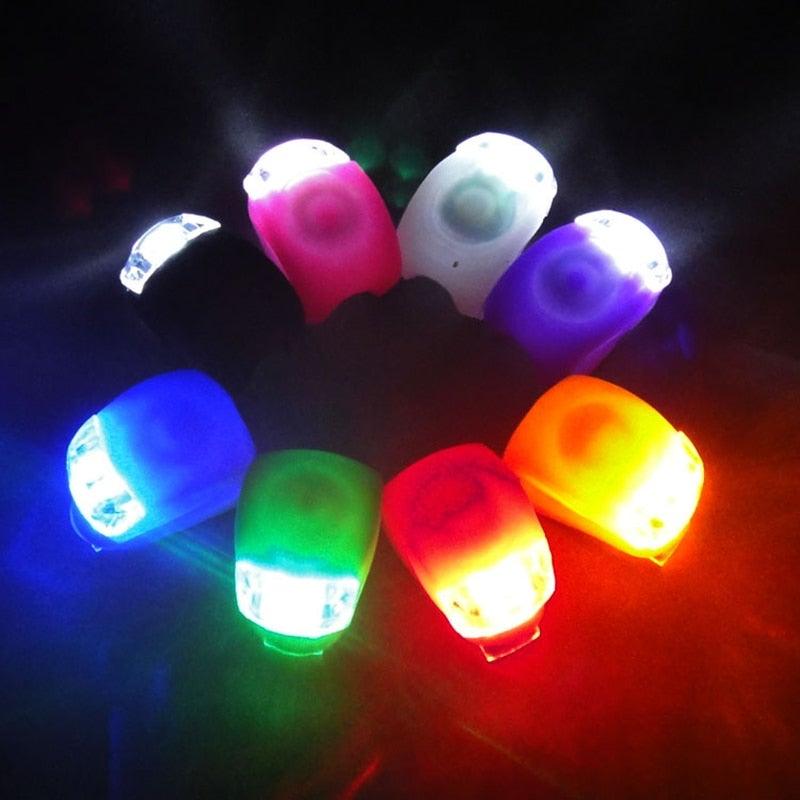 Lightweight Mini LED Silicone Bicycle Front/Rear Waterproof