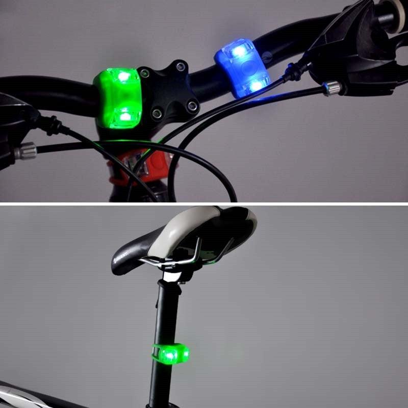 Lightweight Mini LED Silicone Bicycle Front/Rear Waterproof