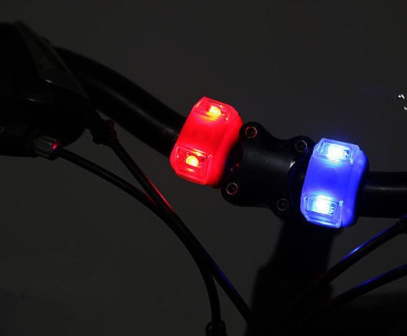 Lightweight Mini LED Silicone Bicycle Front/Rear Waterproof