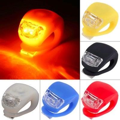 Lightweight Mini LED Silicone Bicycle Front/Rear Waterproof