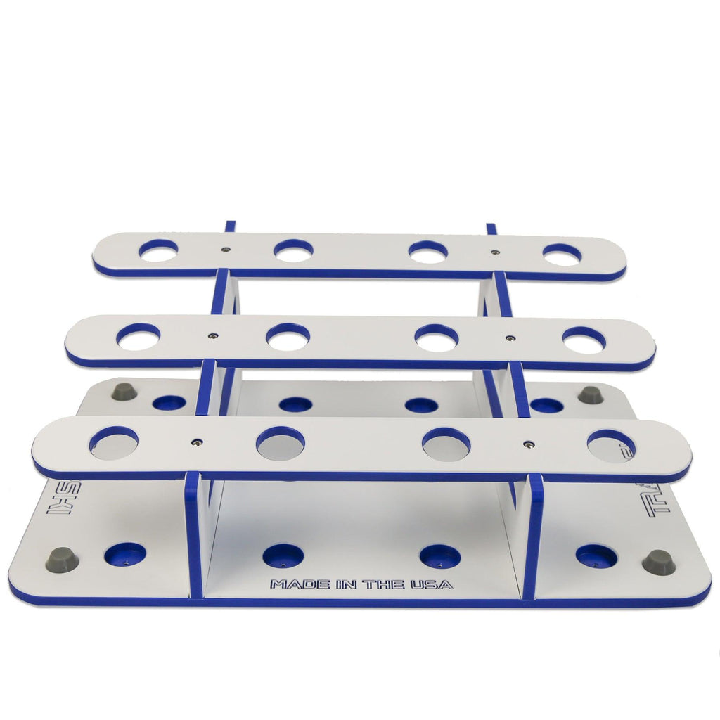 Made in the USA Fishing Rod Rack | 12 Pole Waterproof Wash-down |  Storage