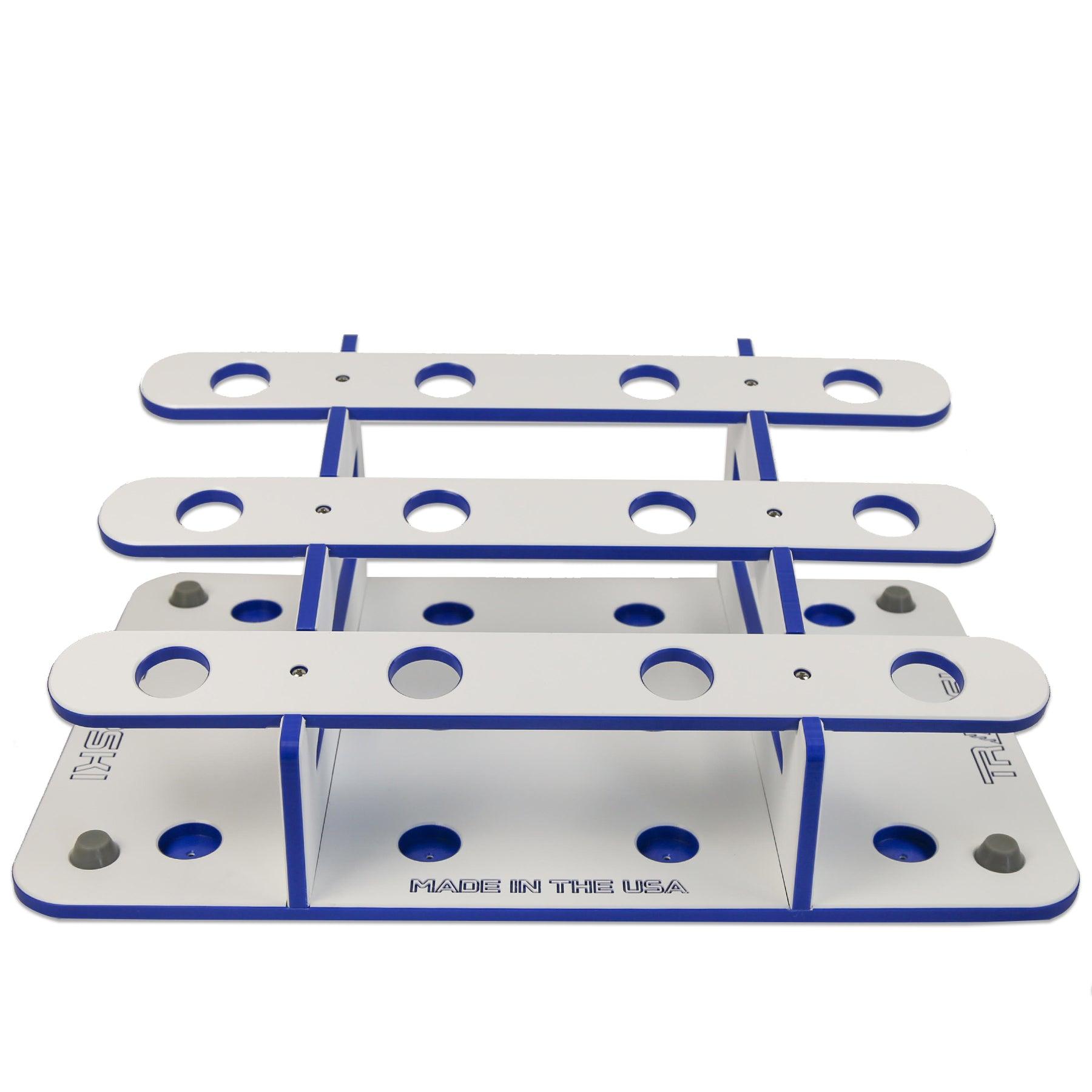 Made in the USA Fishing Rod Rack | 12 Pole Waterproof Wash-down |  Storage