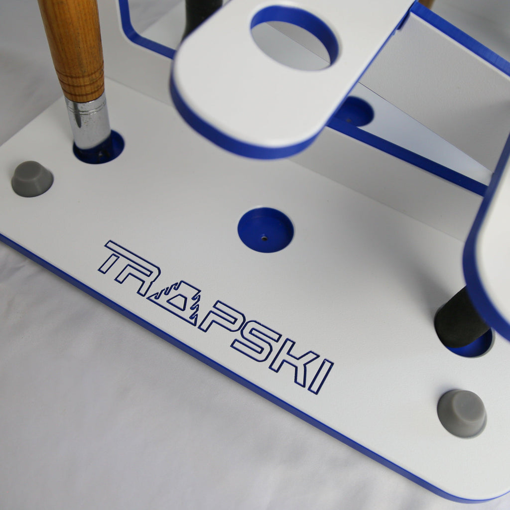 Made in the USA Fishing Rod Rack | 12 Pole Waterproof Wash-down |  Storage