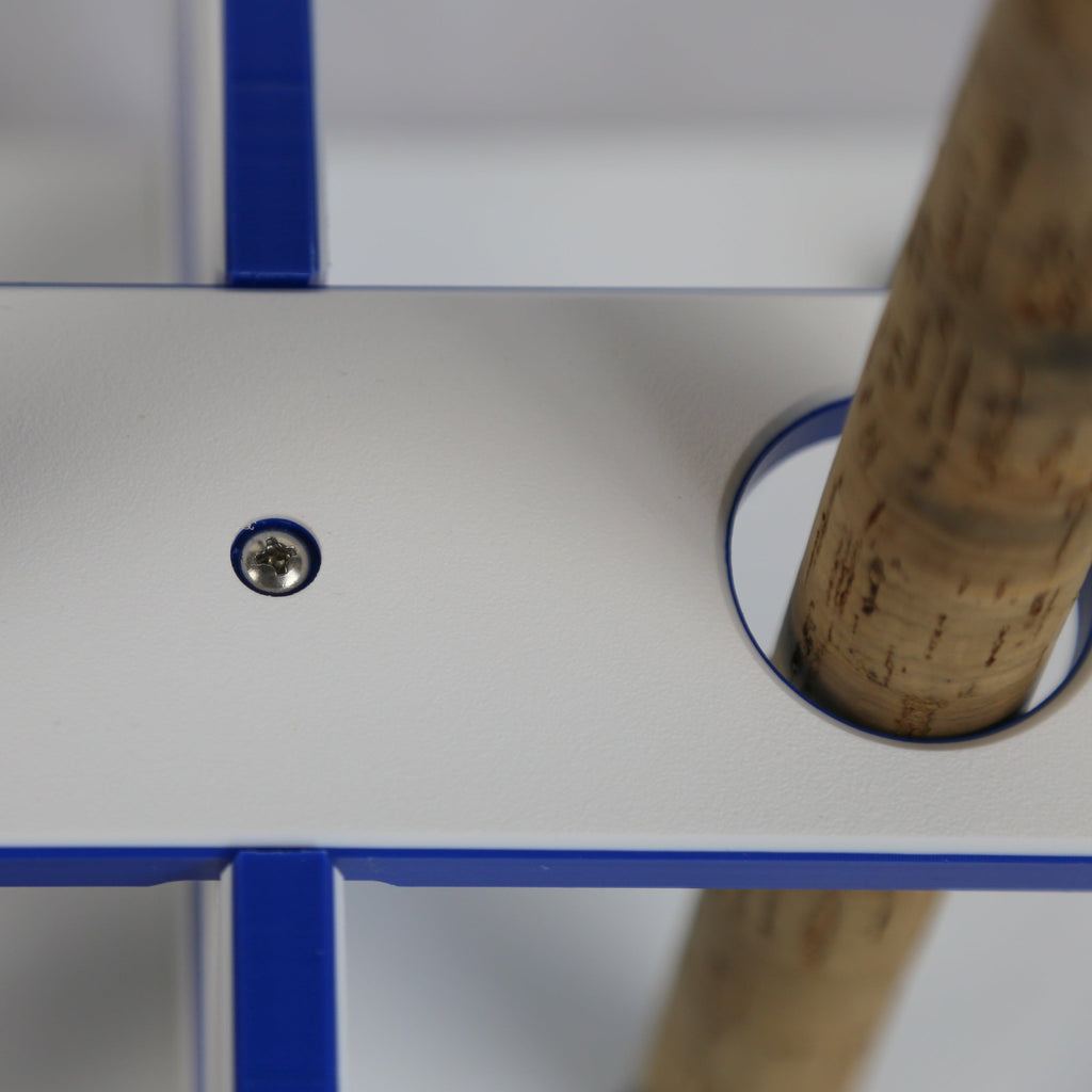 Made in the USA Fishing Rod Rack | 12 Pole Waterproof Wash-down |  Storage