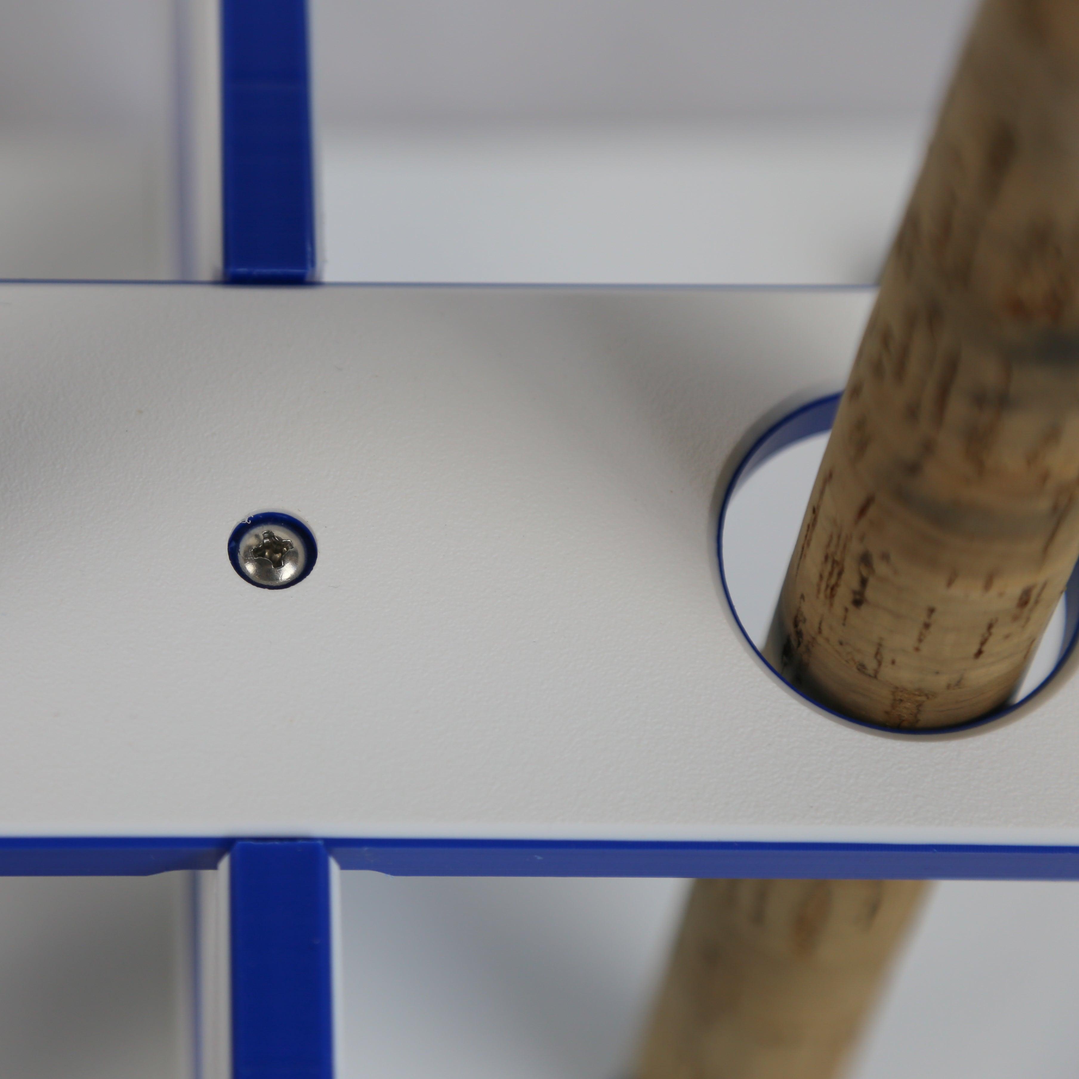 Made in the USA Fishing Rod Rack | 12 Pole Waterproof Wash-down |  Storage