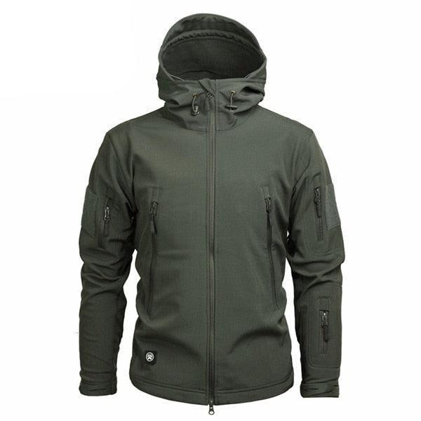 Men Green Autumn Camouflage Jacket Lightweight Water-Resistant Tactical Clothing