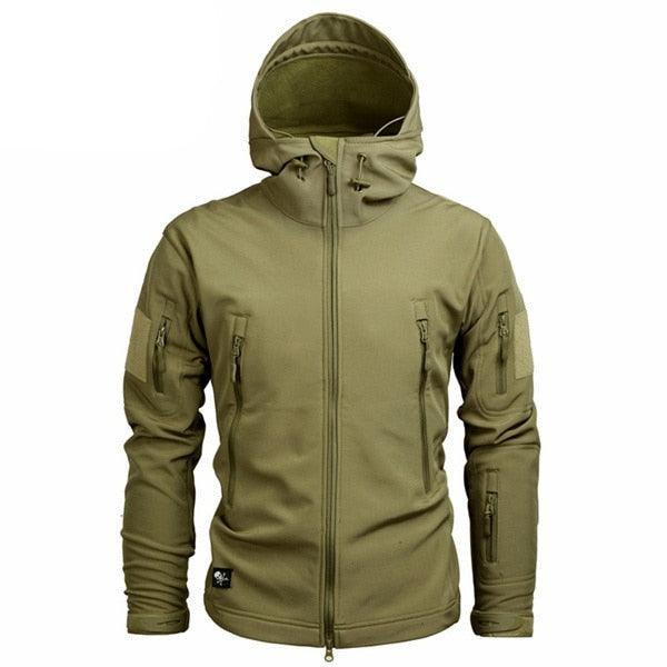 Men Green Autumn Camouflage Jacket Lightweight Water-Resistant Tactical Clothing