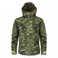 Men Green Autumn Camouflage Jacket Lightweight Water-Resistant Tactical Clothing