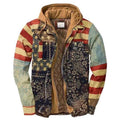 Men's Autumn Winter Jacket Plaid Hooded Long Sleeve Casual Shirt Jackets