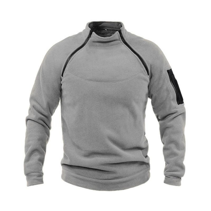 Men Winter Fleece Jacket Lightweight Casual Tactical Outdoor Military Adventure