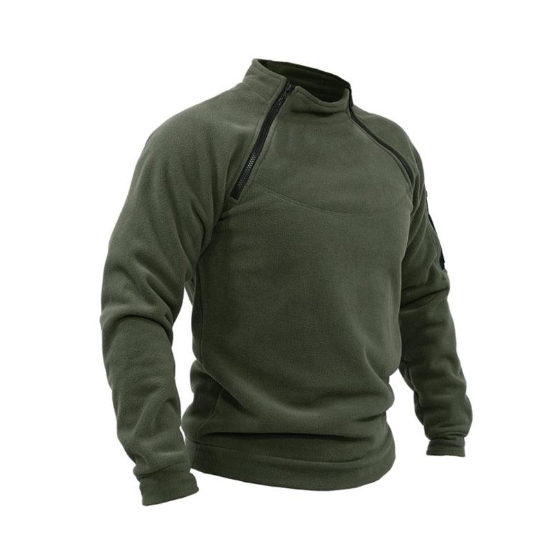 Men Winter Fleece Jacket Lightweight Casual Tactical Outdoor Military Adventure