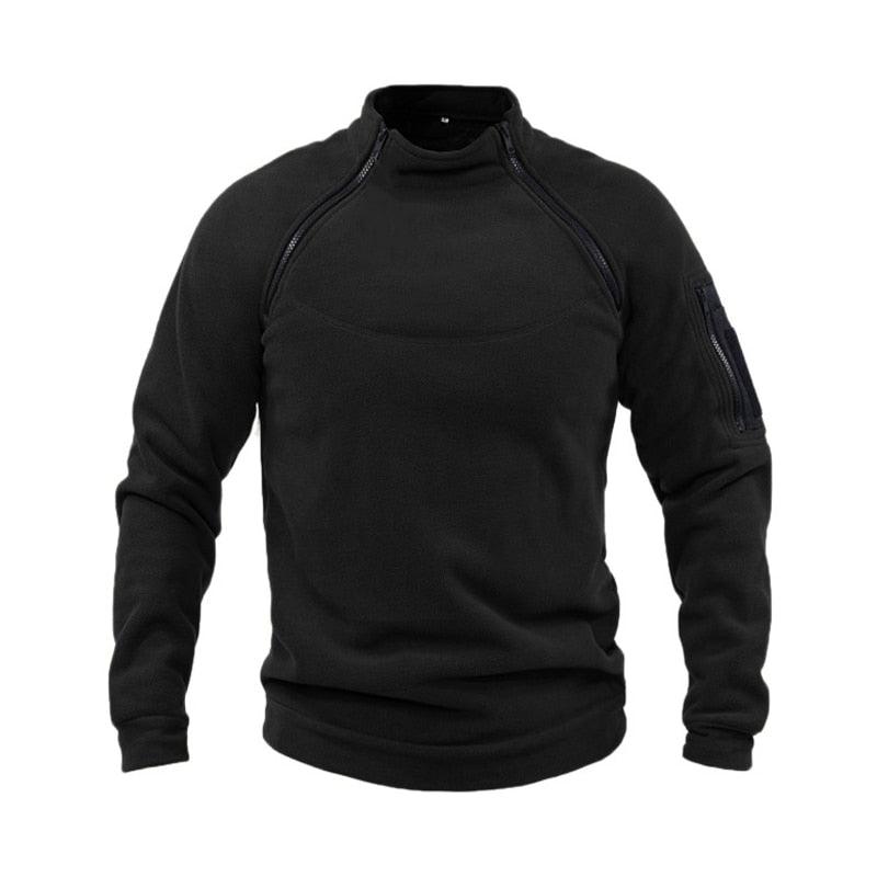 Men Winter Fleece Jacket Lightweight Casual Tactical Outdoor Military Adventure