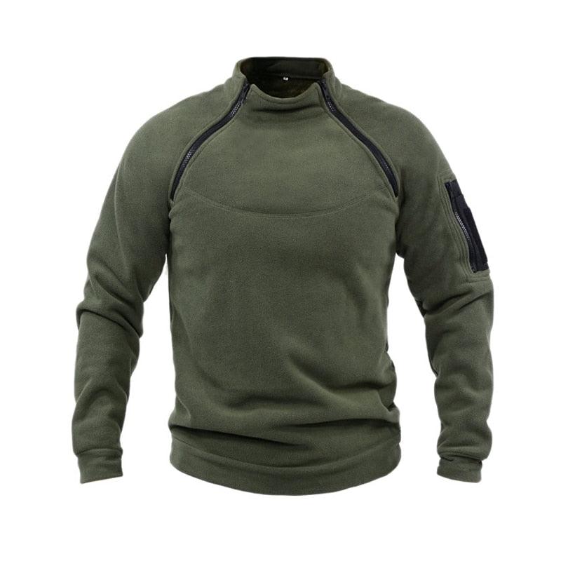 Men Winter Fleece Jacket Lightweight Casual Tactical Outdoor Military Adventure