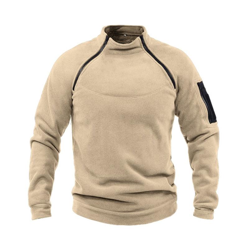 Men Winter Fleece Jacket Lightweight Casual Tactical Outdoor Military Adventure