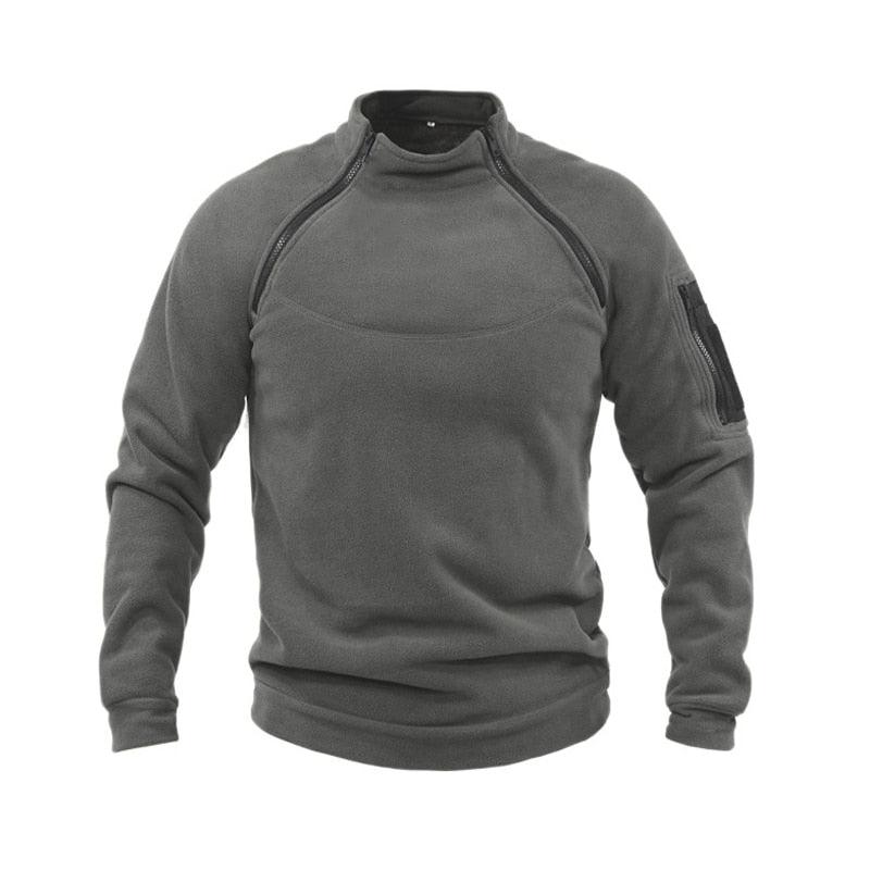 Men Winter Fleece Jacket Lightweight Casual Tactical Outdoor Military Adventure