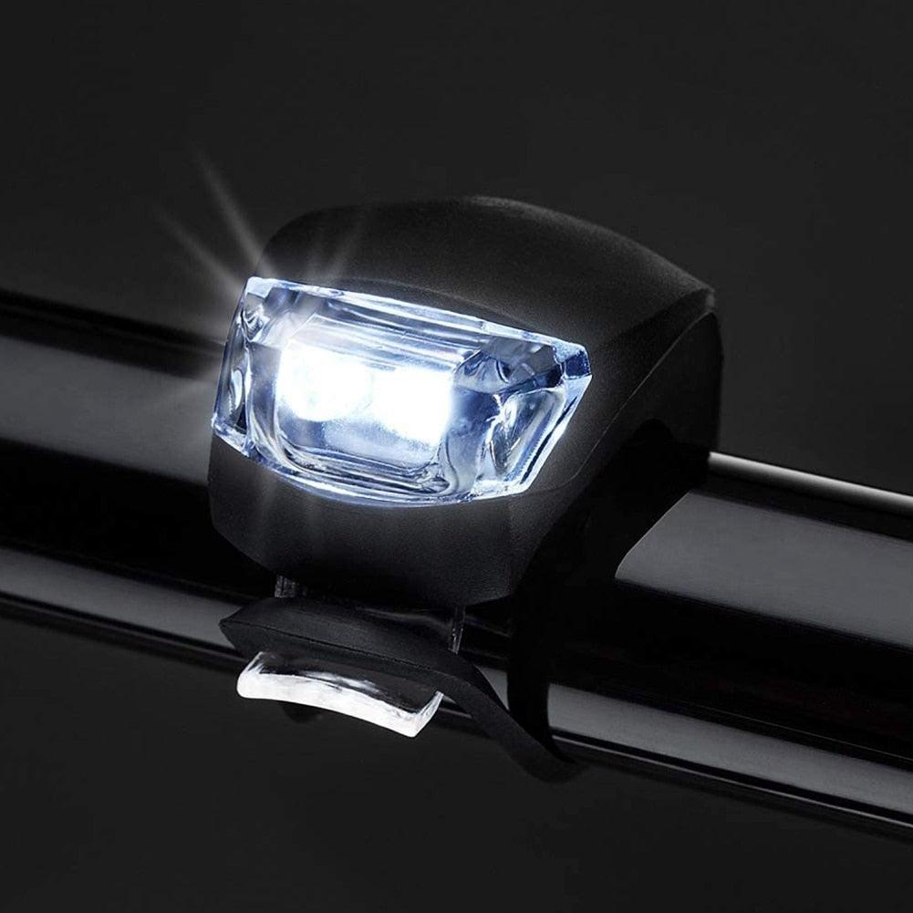 Mini Silicone Bike Front/Rear Light Set 3 Modes Waterproof  Warning Lamp