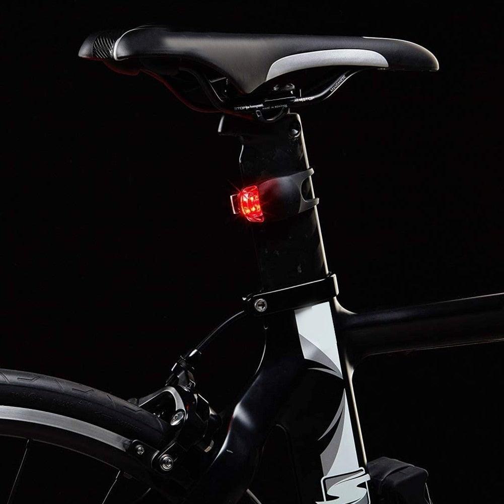 Mini Silicone Bike Front/Rear Light Set 3 Modes Waterproof  Warning Lamp