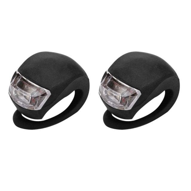 Mini Silicone Bike Front/Rear Light Set 3 Modes Waterproof  Warning Lamp