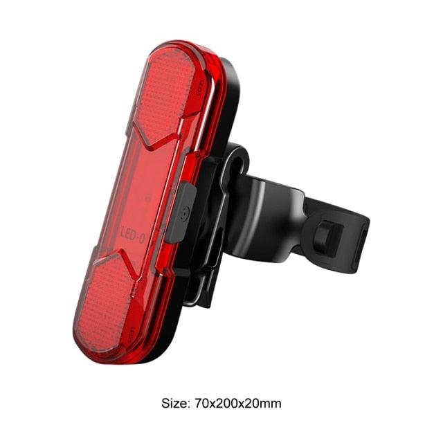 Mini Silicone Bike Front/Rear Light Set 3 Modes Waterproof  Warning Lamp