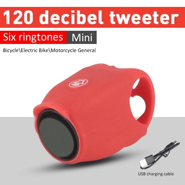 USB Rechargeable Battery Bicycle Bell 120db Waterproof Portable/Handlebar Bell