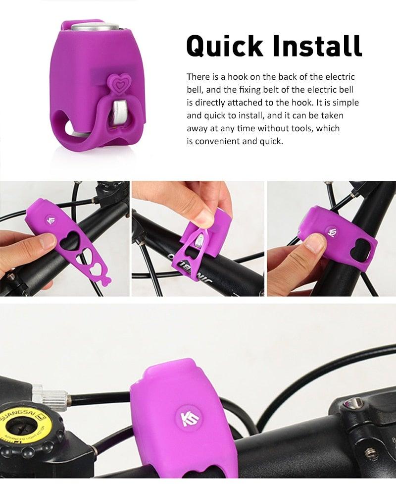 USB Rechargeable Battery Bicycle Bell 120db Waterproof Portable/Handlebar Bell