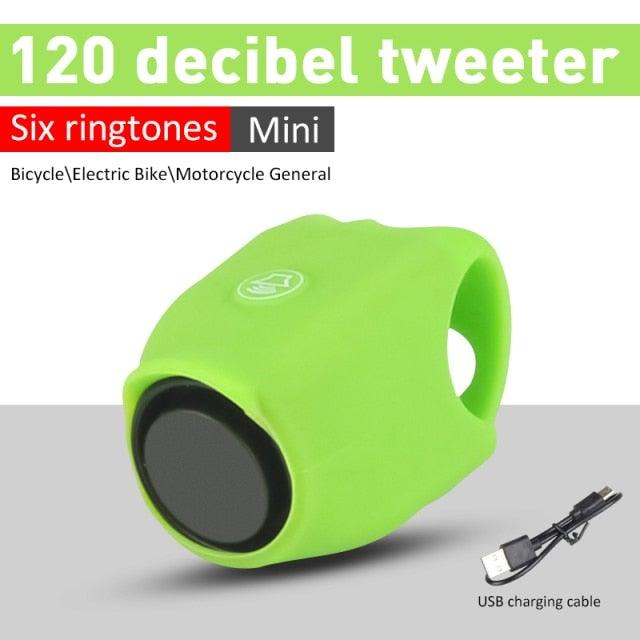 USB Rechargeable Battery Bicycle Bell 120db Waterproof Portable/Handlebar Bell