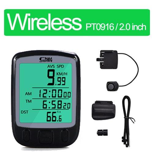 Wireless Bike Computer Rainproof Speedometer Odometer Stopwatch Auto Wake-up