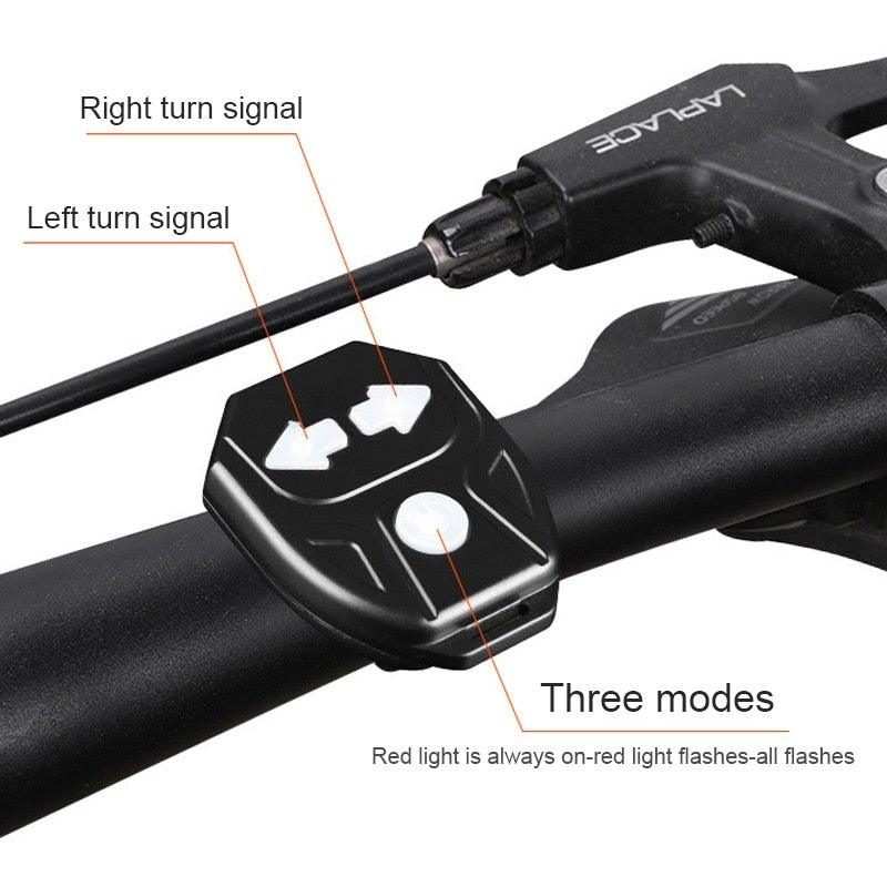 Bike Turn Signals Remote Control LED Rear Light USB Rechargeable Cycling Taillight