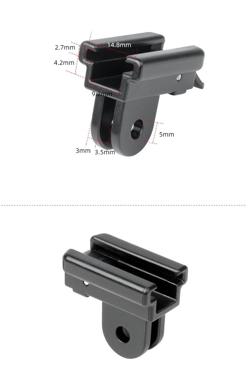 Bike Headlight Holder Front LED Lamp Buckle/Quick Mount Release Helmet Adaptor