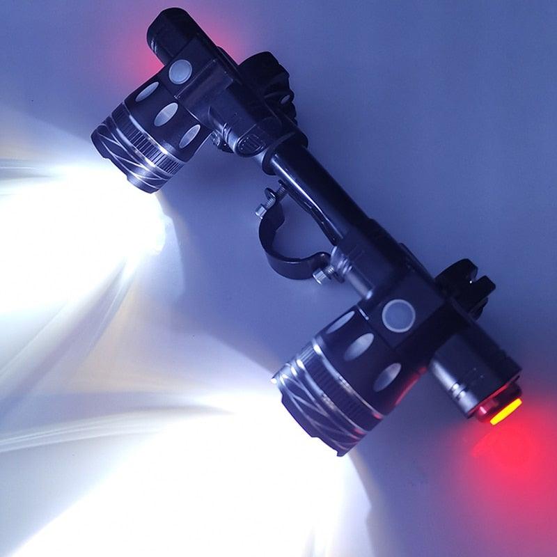 LED Headlight For Bike Electric Scooter USB Rechargeable LED Light High Lumens