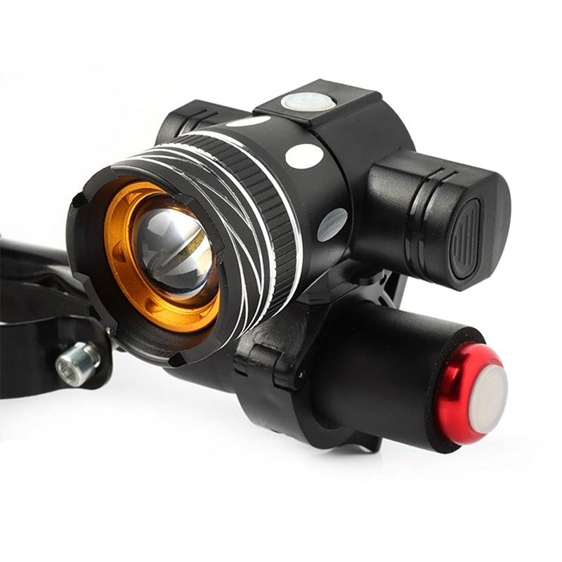 LED Headlight For Bike Electric Scooter USB Rechargeable LED Light High Lumens