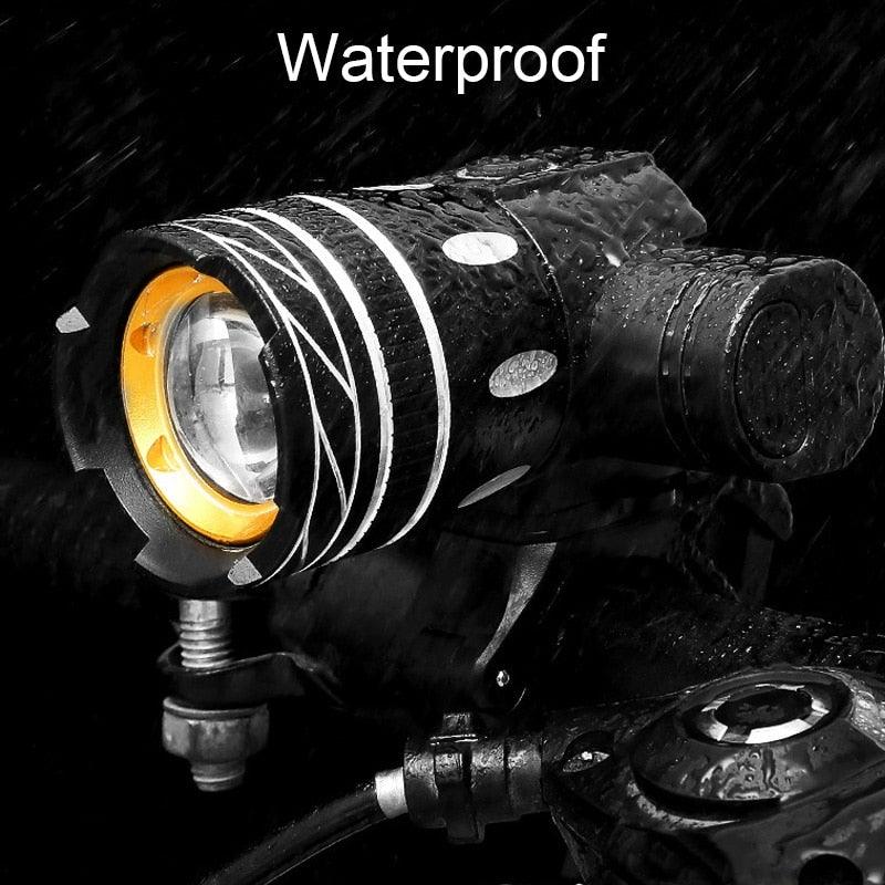 LED Headlight For Bike Electric Scooter USB Rechargeable LED Light High Lumens