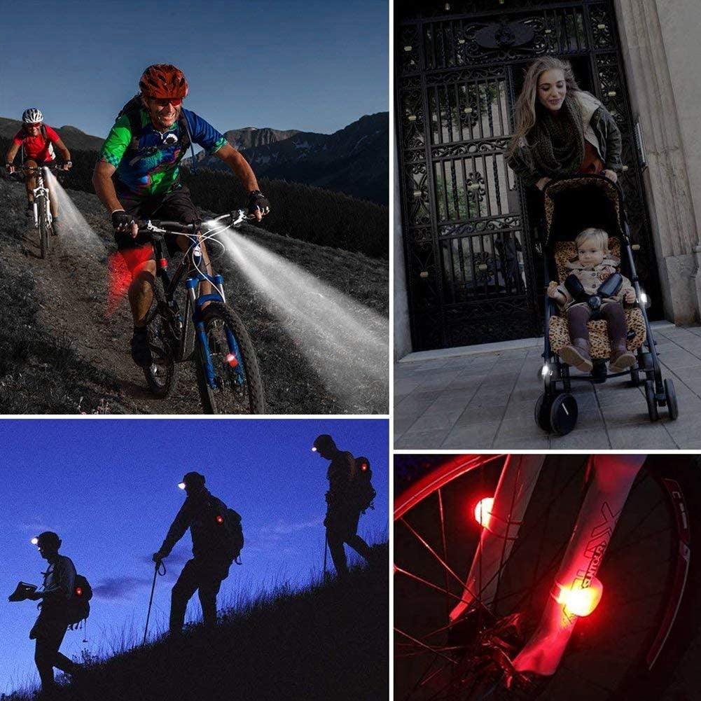 Mini Silicone Bike Front/Rear Light Set 3 Modes Waterproof  Warning Lamp