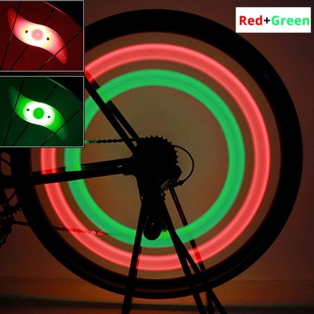 Waterproof Bike Spoke Light/3 Light Mode LED/Safety Warning
