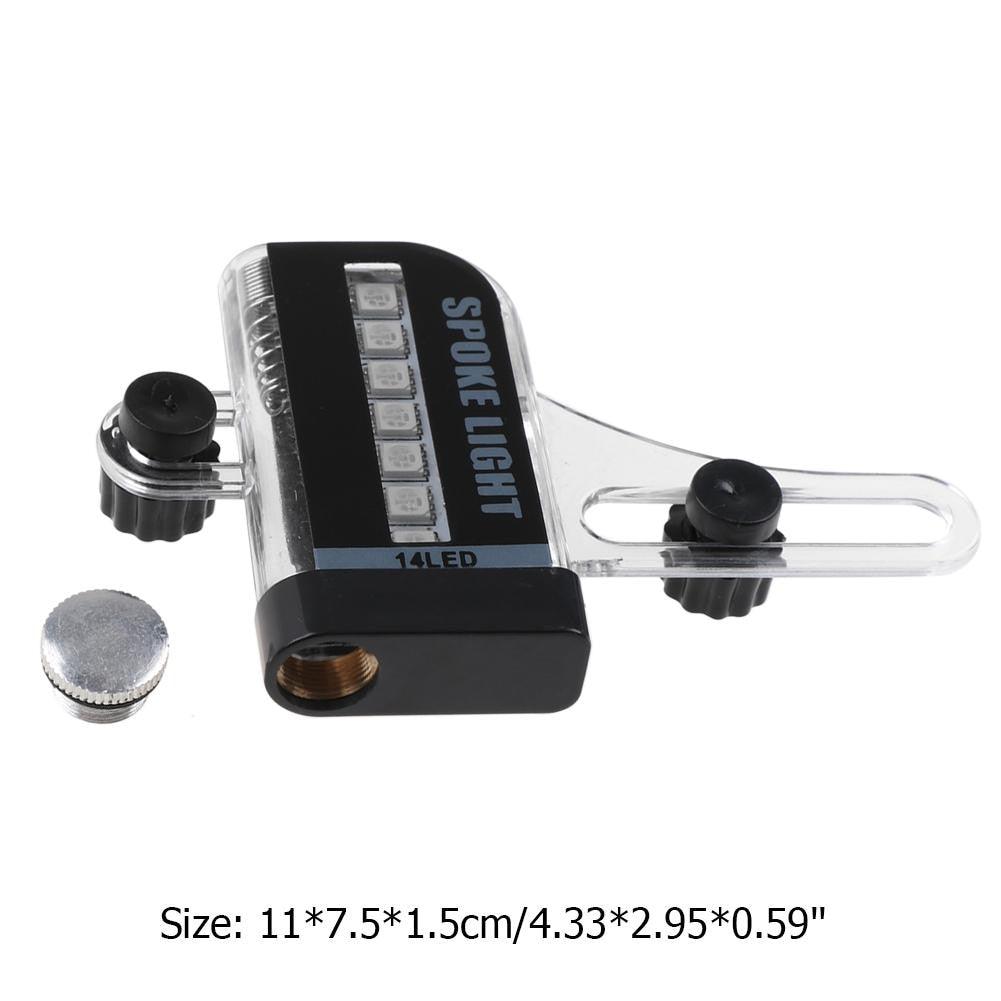 Bicycle Light Tire Wheel Valve LED Flash Spoke Warning Light Lamp