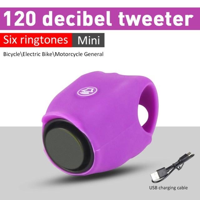 USB Rechargeable Battery Bicycle Bell 120db Waterproof Portable/Handlebar Bell