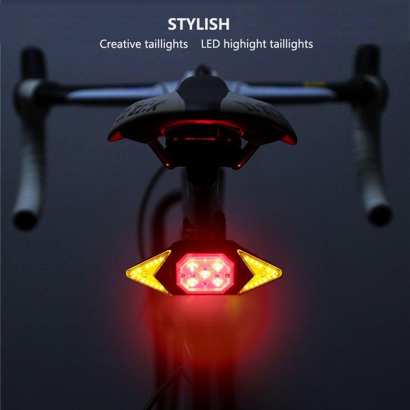 Smart Bike Light Wireless Remote Control Cycling Turning Signal