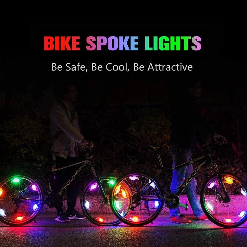 Bike Spoke Light/Wire LED Cycling/Warning Glowing Lamp/Ultra Bright Waterproof