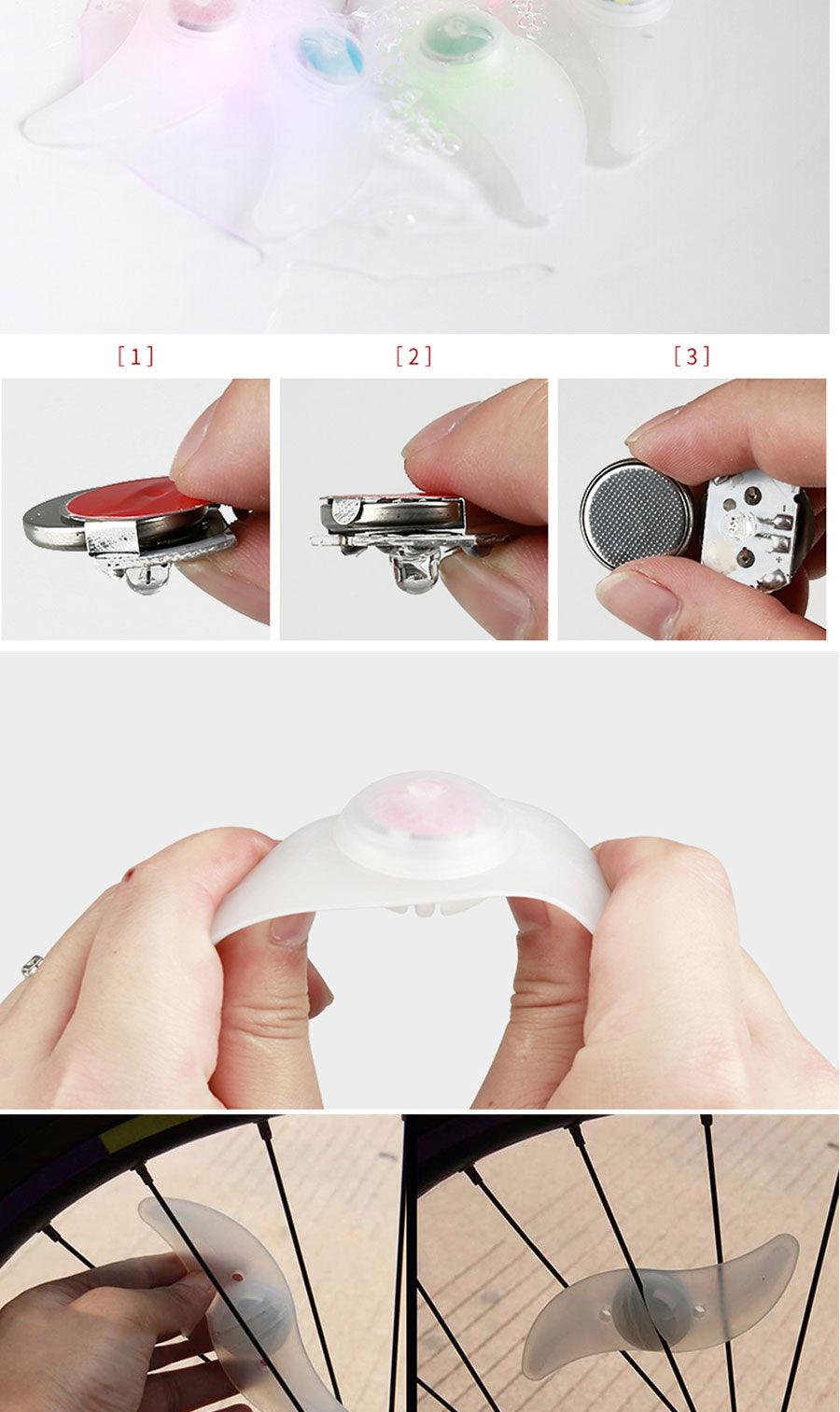 Bike Spoke Light/Wire LED Cycling/Warning Glowing Lamp/Ultra Bright Waterproof